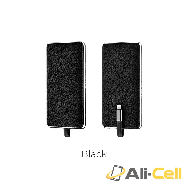 Power bank «J1 Linstar» 10000 mAh single USB with built-in Lightning cable