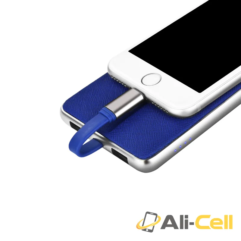 Power bank «J1 Linstar» 10000 mAh single USB with built-in Lightning cable — 3