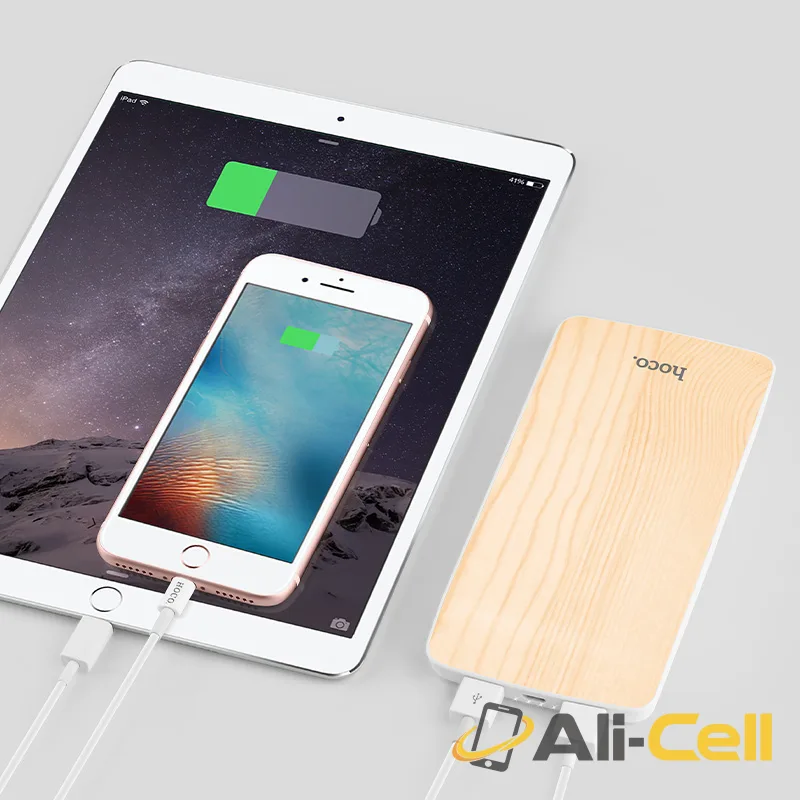 Power bank «J5 Wooden» 8000 mAh dual USB output — 4