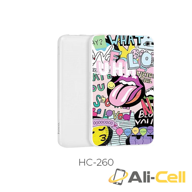 Power bank «J6 Iridescence» 10000mAh dual USB with LED display