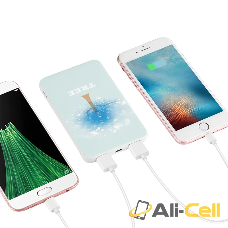 Power bank «J6 Iridescence» 10000mAh dual USB with LED display — 5
