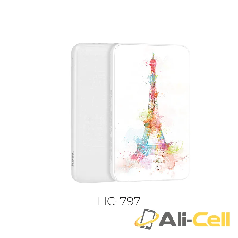 Power bank «J6 Iridescence» 10000mAh dual USB with LED display