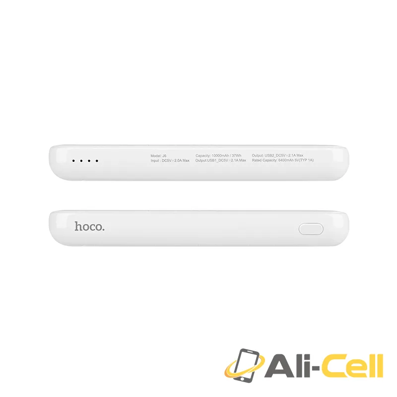Power bank «J6 Iridescence» 10000mAh dual USB with LED display — 4