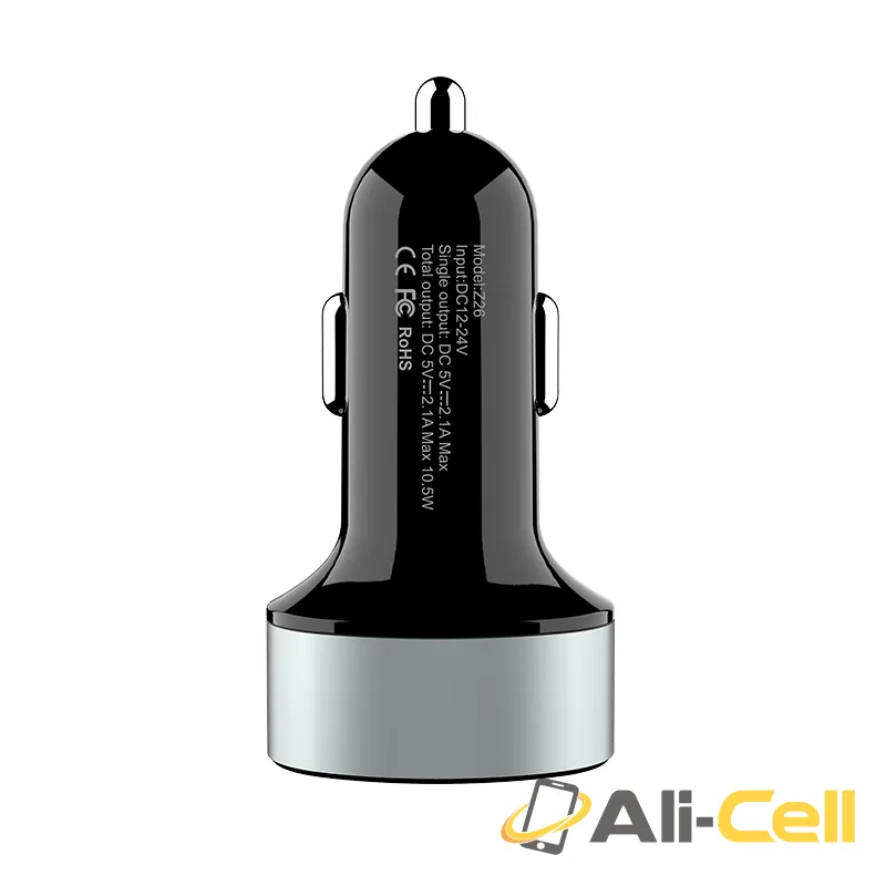 Car charger «Z26 High praise» digital display dual USB — 4