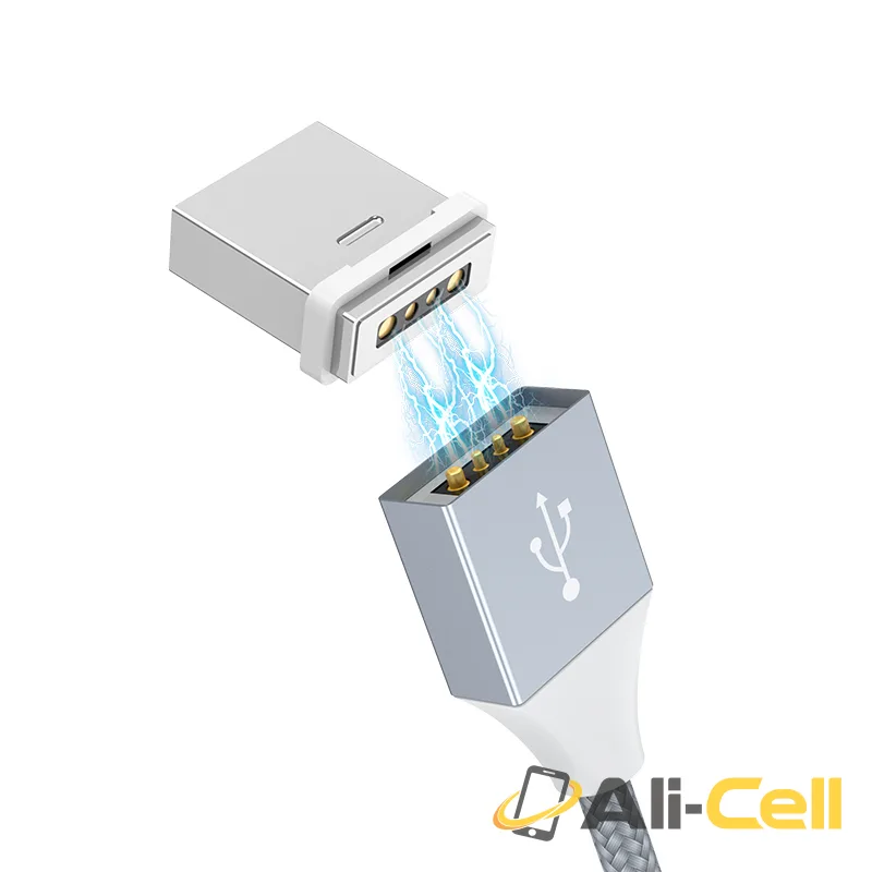 Cable USB to Micro-USB «U40B Magnetic» charging data sync (1.0m) — 3