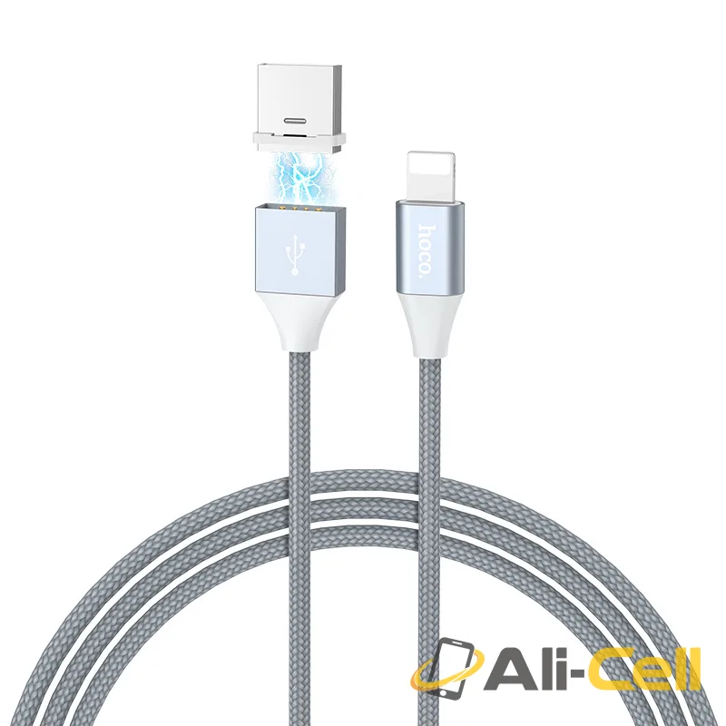Cable USB to Lightning «U40B Magnetic» charging data sync (1.0m) — 3