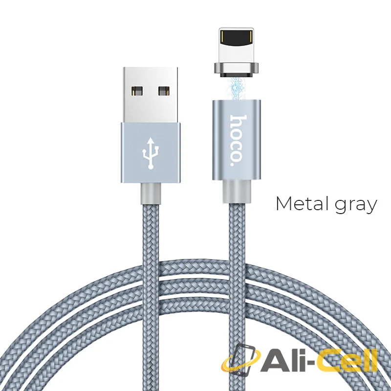 Cable USB to Lightning «U40A Magnetic» charging data sync (1.0m)