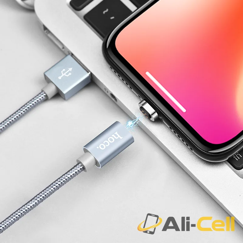 Cable USB to Lightning «U40A Magnetic» charging data sync (1.0m) — 5