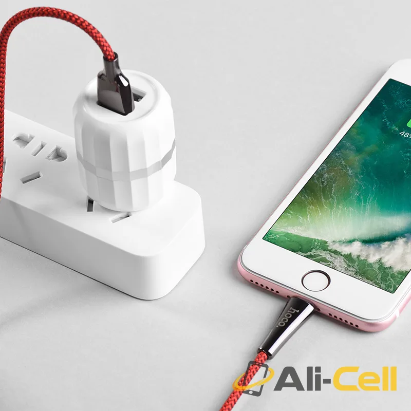 Cable USB to Lightning «U41 Soft light» charging data sync (1.2m) — 5