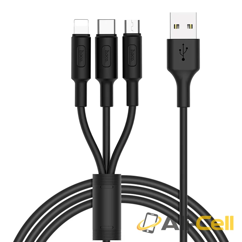 Cable USB to Lightning Micro-USB Type-C «X25 Soarer» charging wire (1.0m) — 4