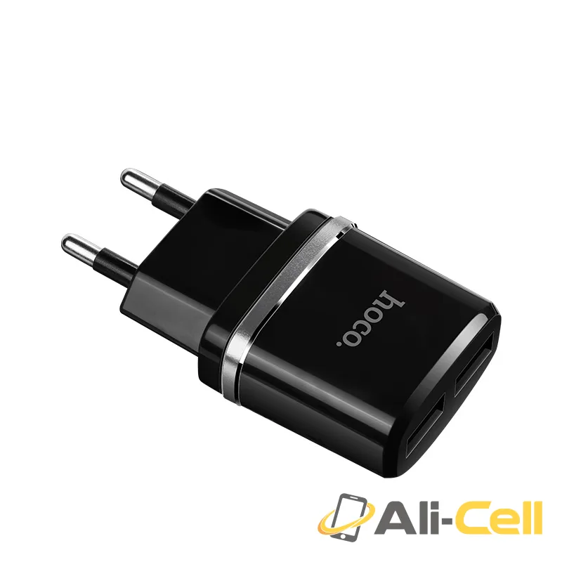 Wall charger “C12 Smart” EU plug double USB charging adapter (Set With Lightning Cable) — 2