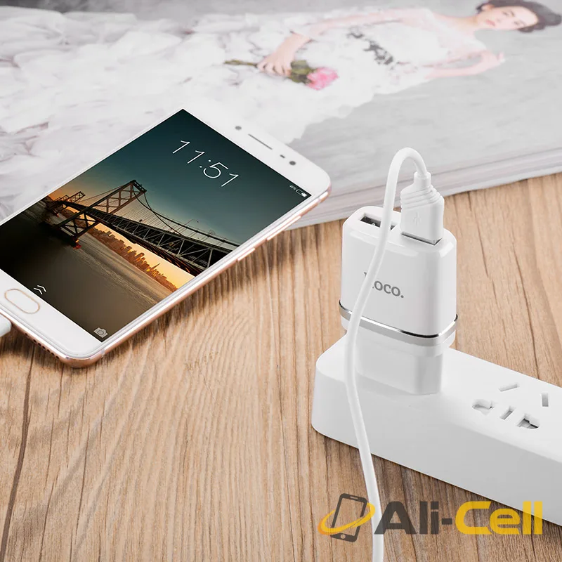 Wall charger “C12 Smart” EU plug double USB charging adapter (Set With Lightning Cable) — 6