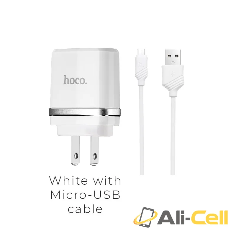 Wall charger “C11A Smart” US plug single USB charging adapter (Set With Micro Usb Cable)