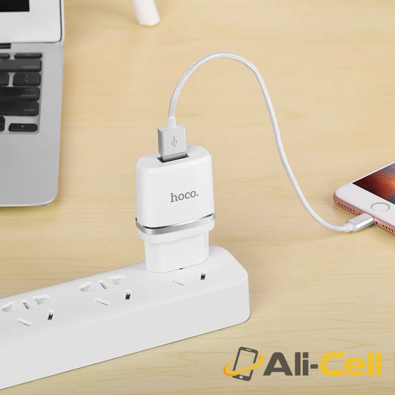 Wall charger “C11 Smart” EU plug single USB charging adapter (Set With Micro Usb Cable) — 4