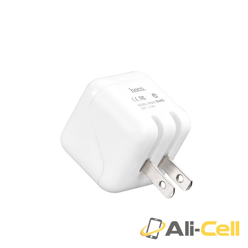Wall charger “UH201” US plug dual USB charging adapter — 2
