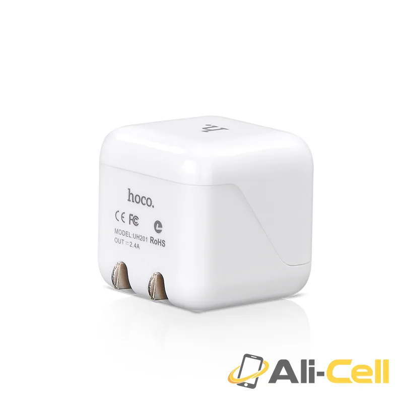 Wall charger “UH201” US plug dual USB charging adapter — 4