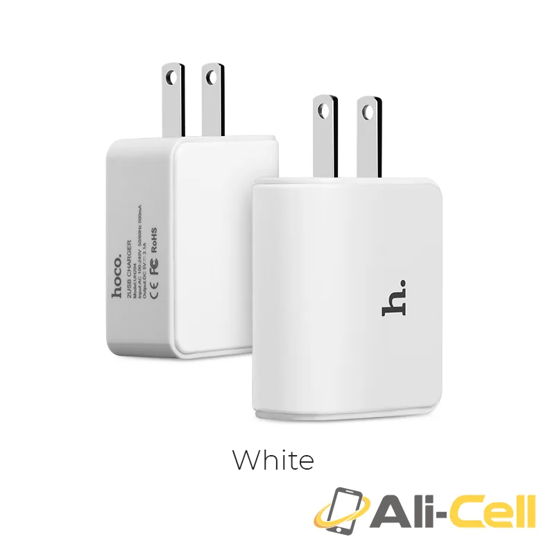 Wall charger “UH204” US plug dual USB charging adapter