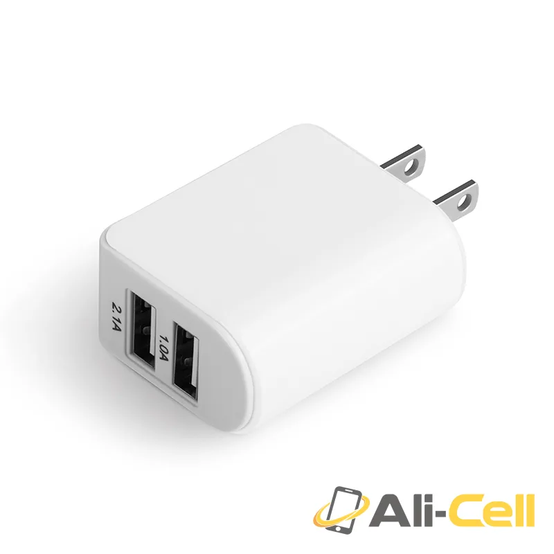 Wall charger “UH204” US plug dual USB charging adapter — 3