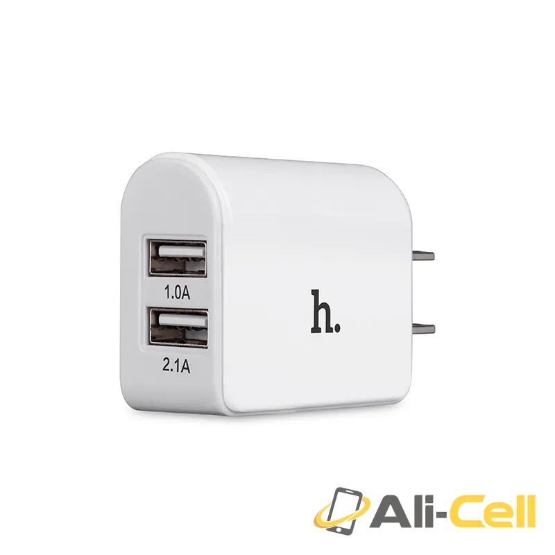 Wall charger “UH204” US plug dual USB charging adapter — 5