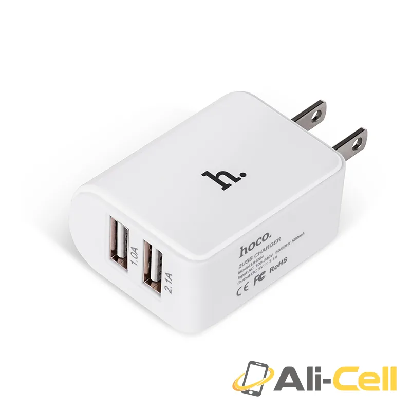 Wall charger “UH204” US plug dual USB charging adapter — 7