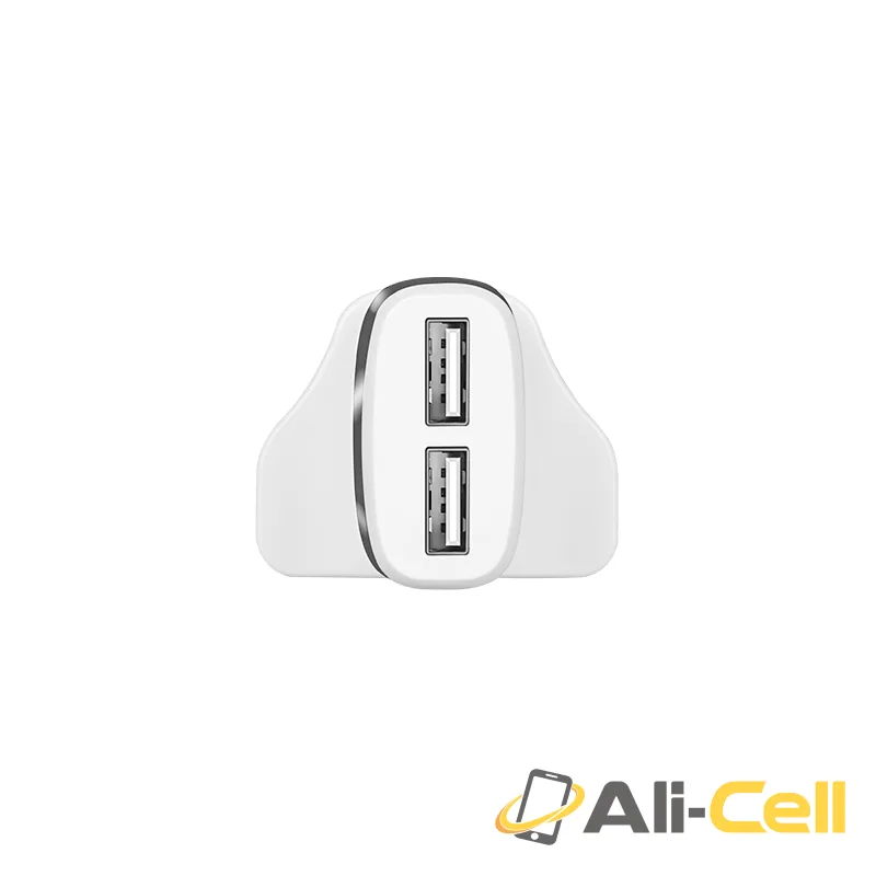 Wall charger “C12B Smart” UK plug dual USB charging adapter (Set With Lightning Cable) — 4