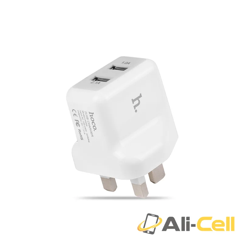 Wall charger “UH205” UK plug dual USB charging adapter — 2
