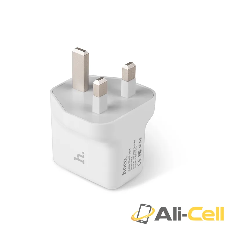 Wall charger “UH205” UK plug dual USB charging adapter — 6