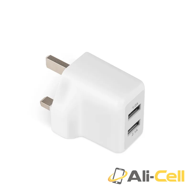 Wall charger “UH205” UK plug dual USB charging adapter — 7