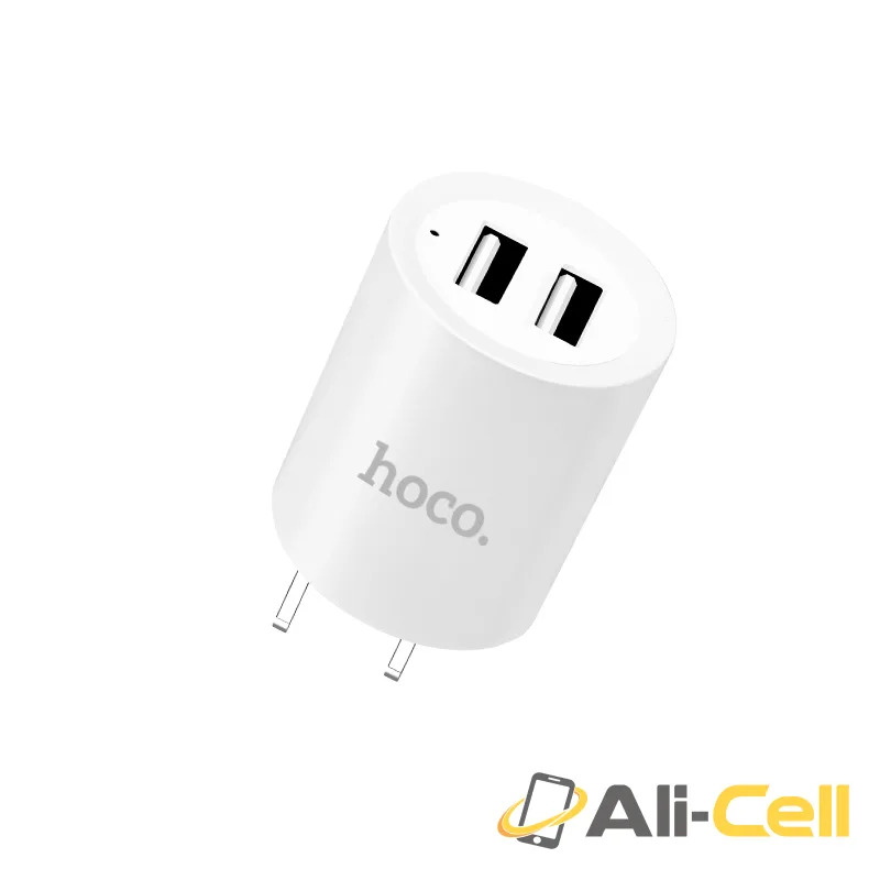 Wall charger “C14 Elite” US plug dual USB LED indicator (Single) — 2