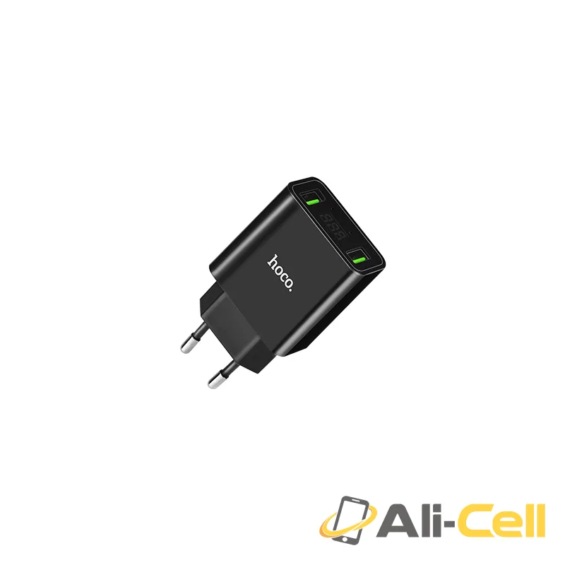 Wall charger “C25A Cool” EU plug dual USB LED display — 2