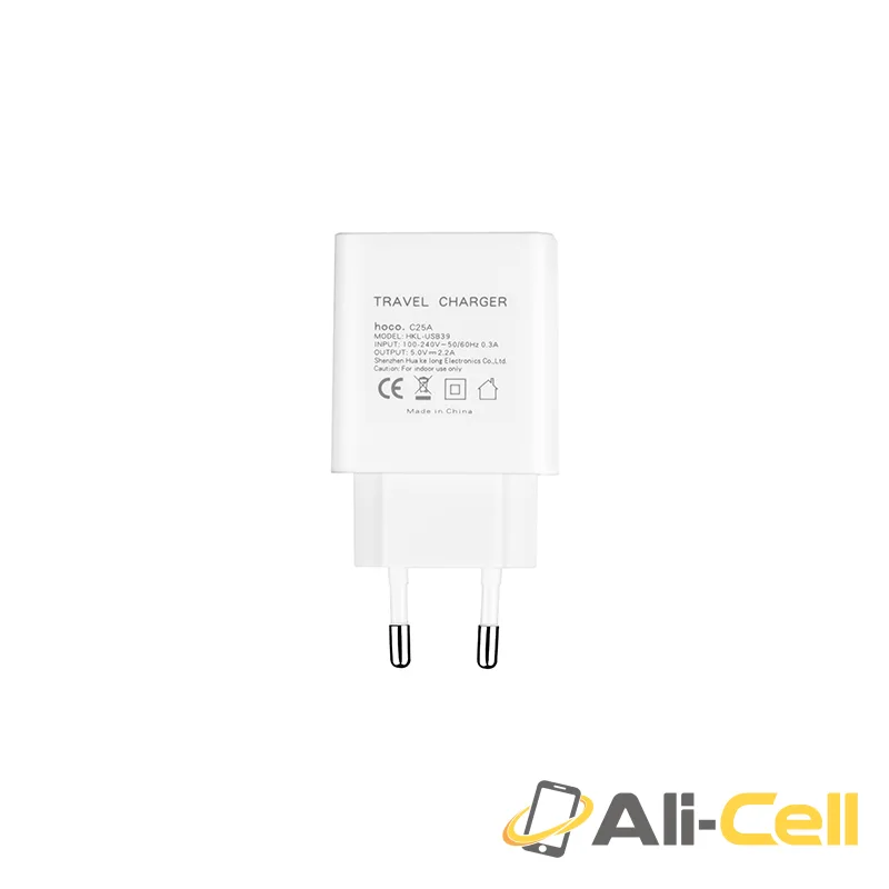 Wall charger “C25A Cool” EU plug dual USB LED display — 4