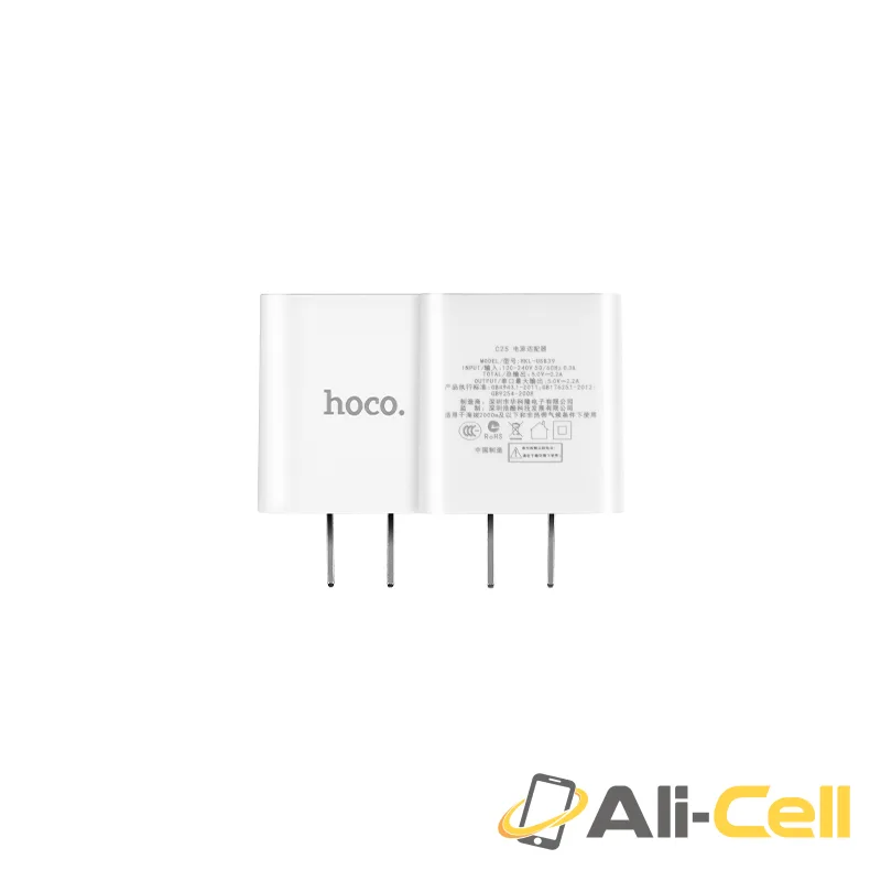 Wall charger “C25 Cool” US plug dual USB LED display — 4