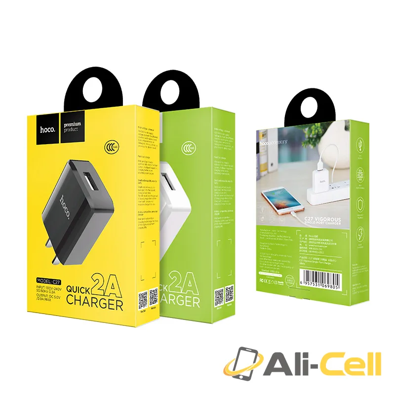Wall charger “C27 Vigorous” US plug single USB charging adapter — 7