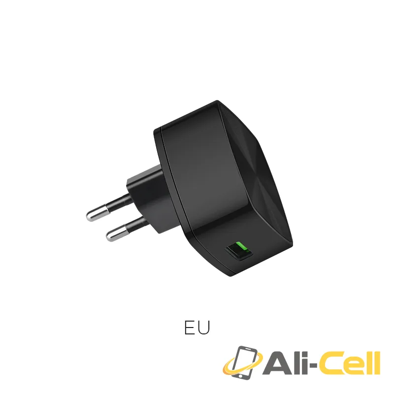 Wall charger “C26 Mighty power” QC3.0 single USB charging adapter (EU)