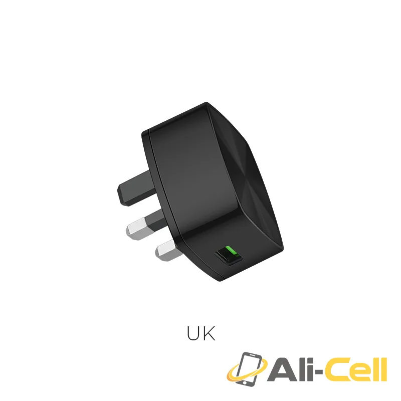 Wall charger “C26 Mighty power” QC3.0 single USB charging adapter (UK)