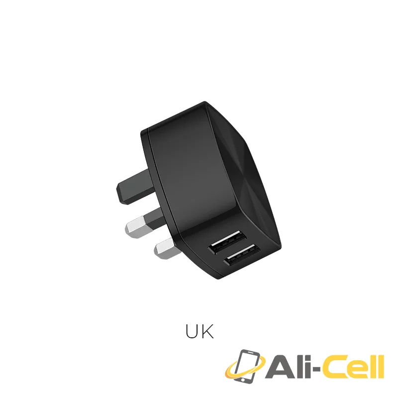 Wall charger “C26A Mighty power” dual USB charging adapter (UK)
