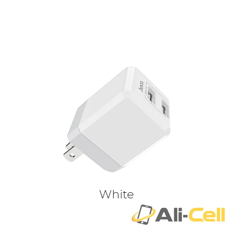Wall charger “C30 Sincere” folding US plug dual USB