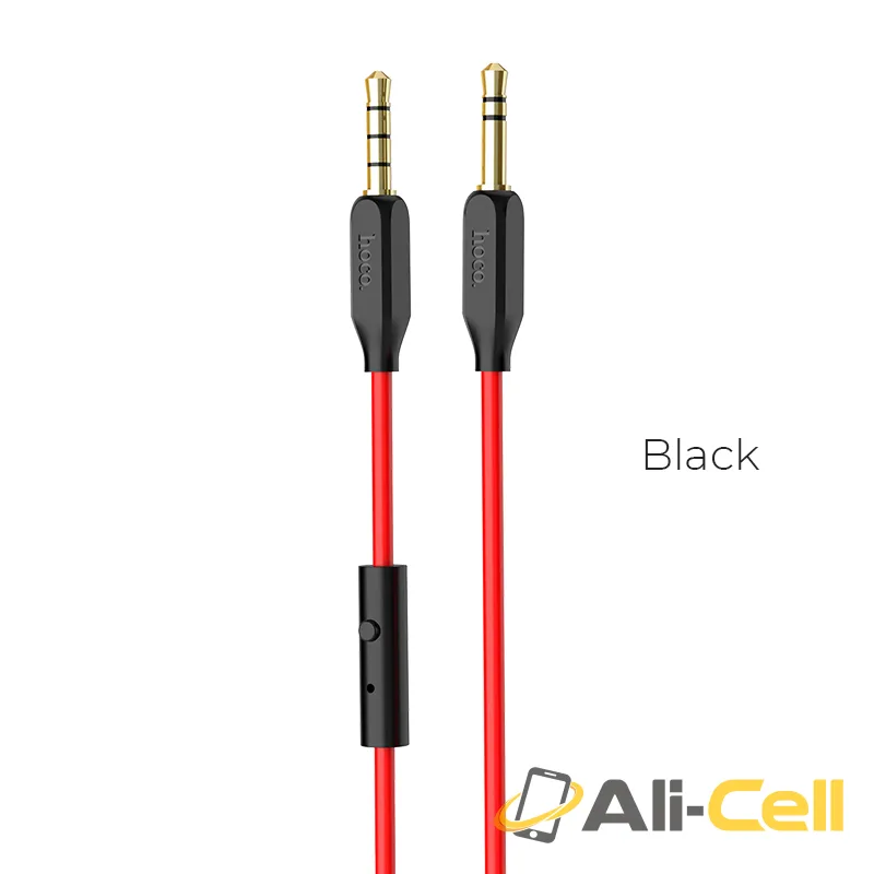 Cable 3.5mm to 3.5mm “UPA12” audio AUX TPE braid with microphone (1.0m)