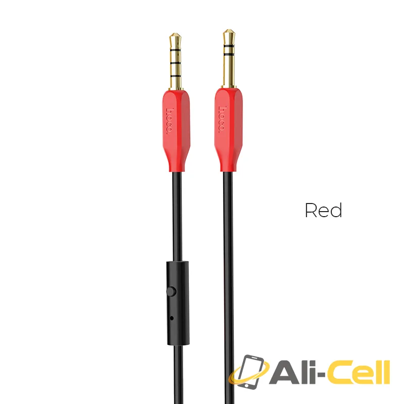 Cable 3.5mm to 3.5mm “UPA12” audio AUX TPE braid with microphone (1.0m)