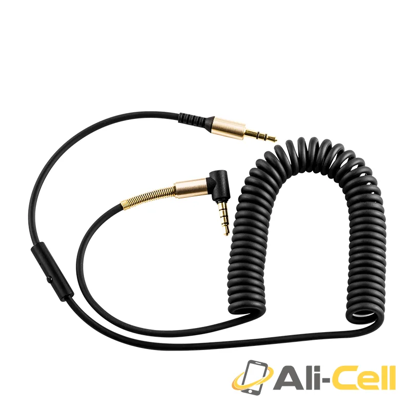 Cable 3.5mm to 3.5mm “UPA02” coiled audio AUX (2m)