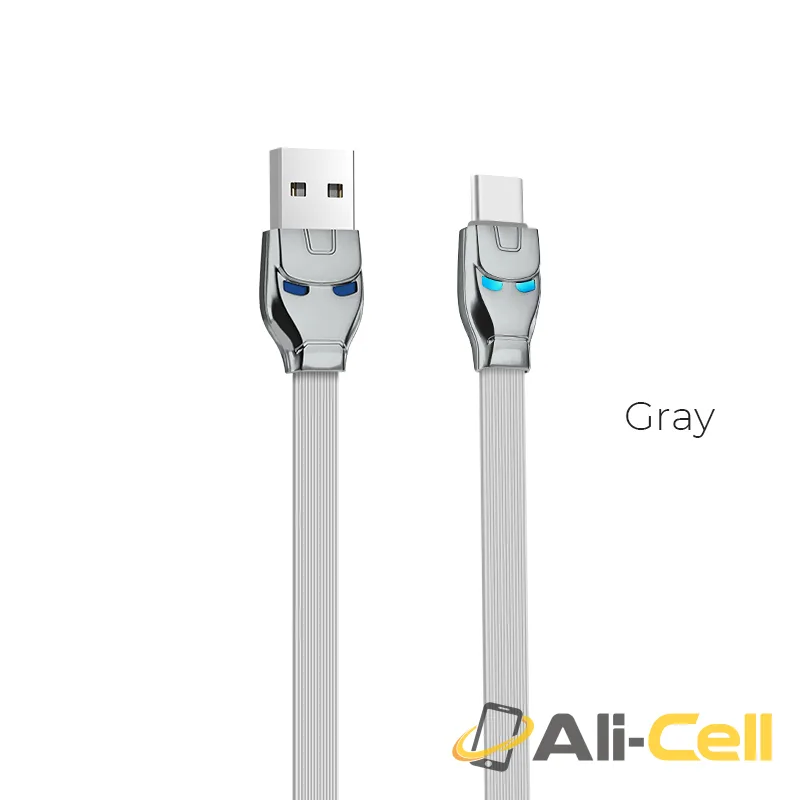 Cable USB to Type C «U14 Steel man» charging data sync (1.2m)