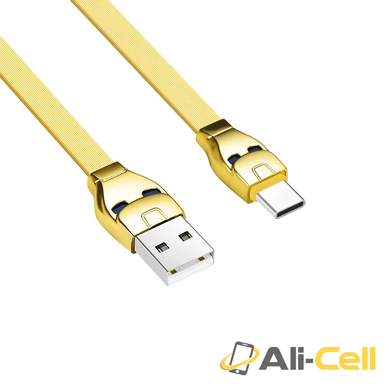 Cable USB to Type C «U14 Steel man» charging data sync (1.2m) — 2
