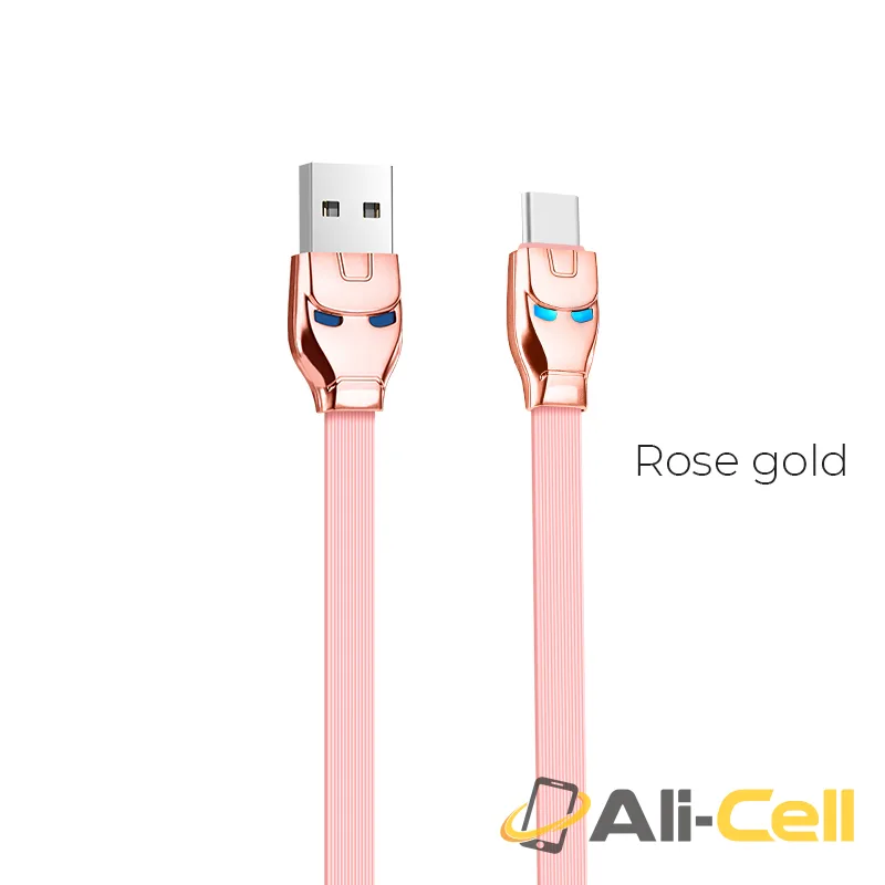 Cable USB to Type C «U14 Steel man» charging data sync (1.2m)