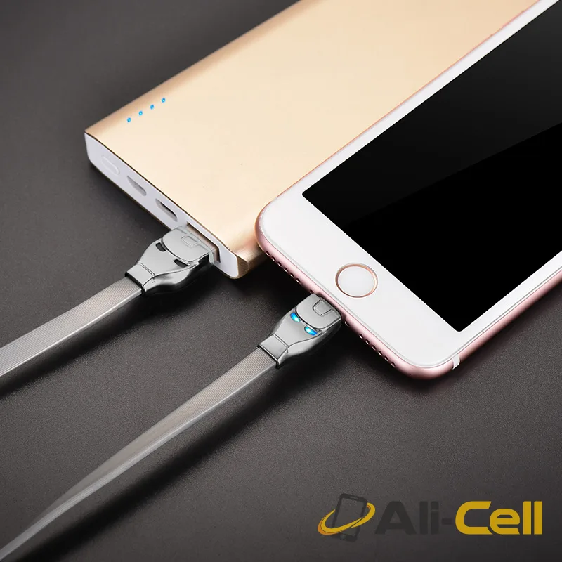 Cable USB to Lightning «U14 Steel man» charging data sync (1.2m) — 5
