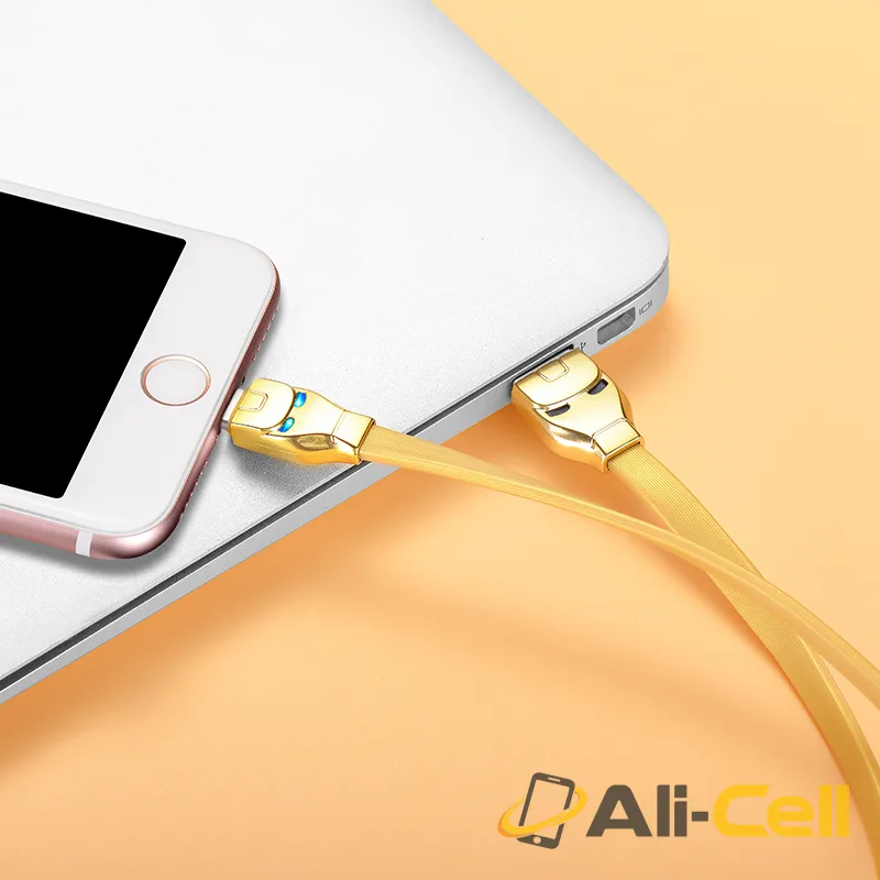 Cable USB to Lightning «U14 Steel man» charging data sync (1.2m) — 7