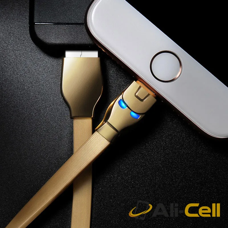 Cable USB to Lightning «U14 Steel man» charging data sync (1.2m) — 6