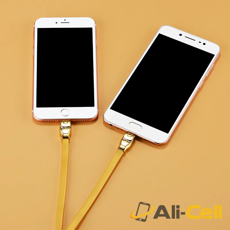 Cable «U14 Steel man 2in1» charging Lightning Micro USB (1.3m) — 6