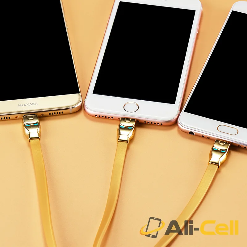Cable «U14 Steel man 3in1» charging Lightning Micro USB Type C (1.3m) — 5