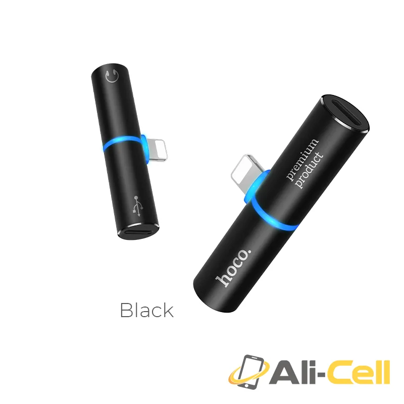 Adapter Lightning to 2xLightning «LS7 T-tower» 2 in 1 audio converter