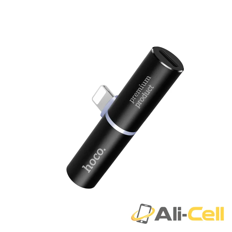 Adapter Lightning to 2xLightning «LS7 T-tower» 2 in 1 audio converter — 2